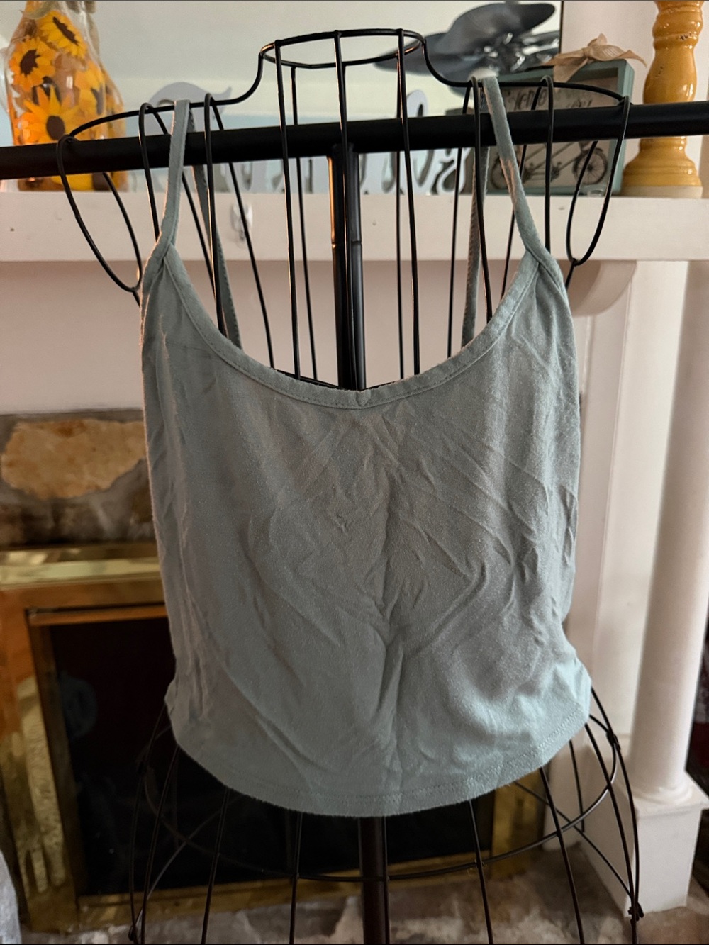 Jenni Light Sage Green Slim Strap Camisole